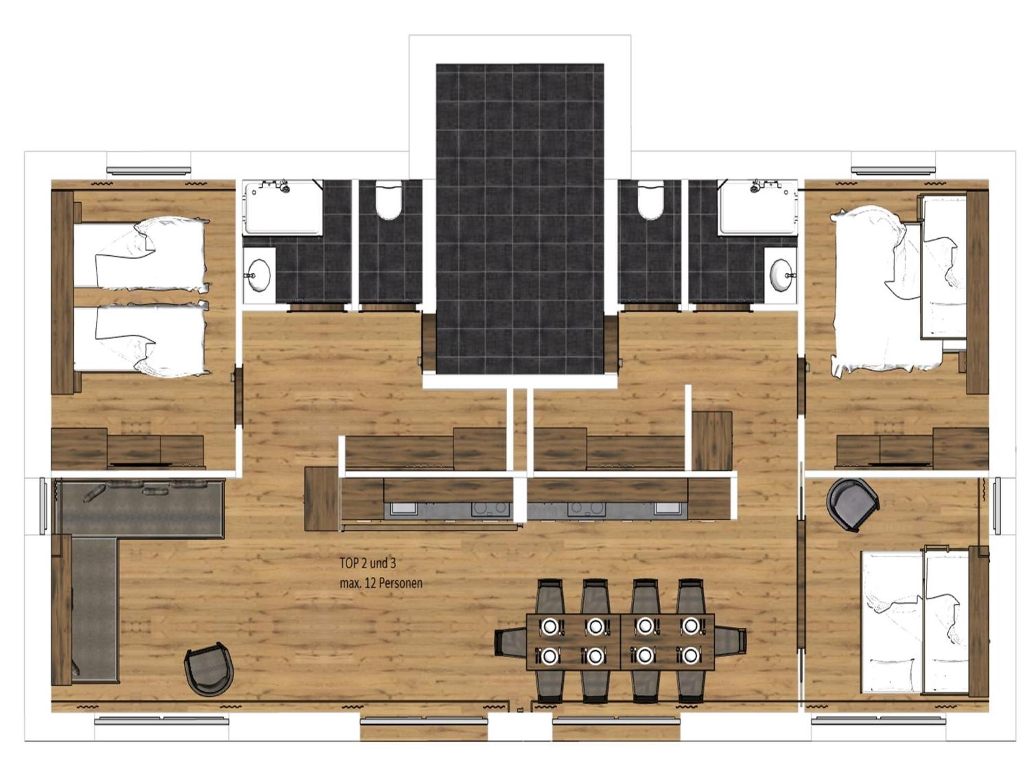 Large Apartment In Sankt Georgen With Balcony Furstau Bagian luar foto