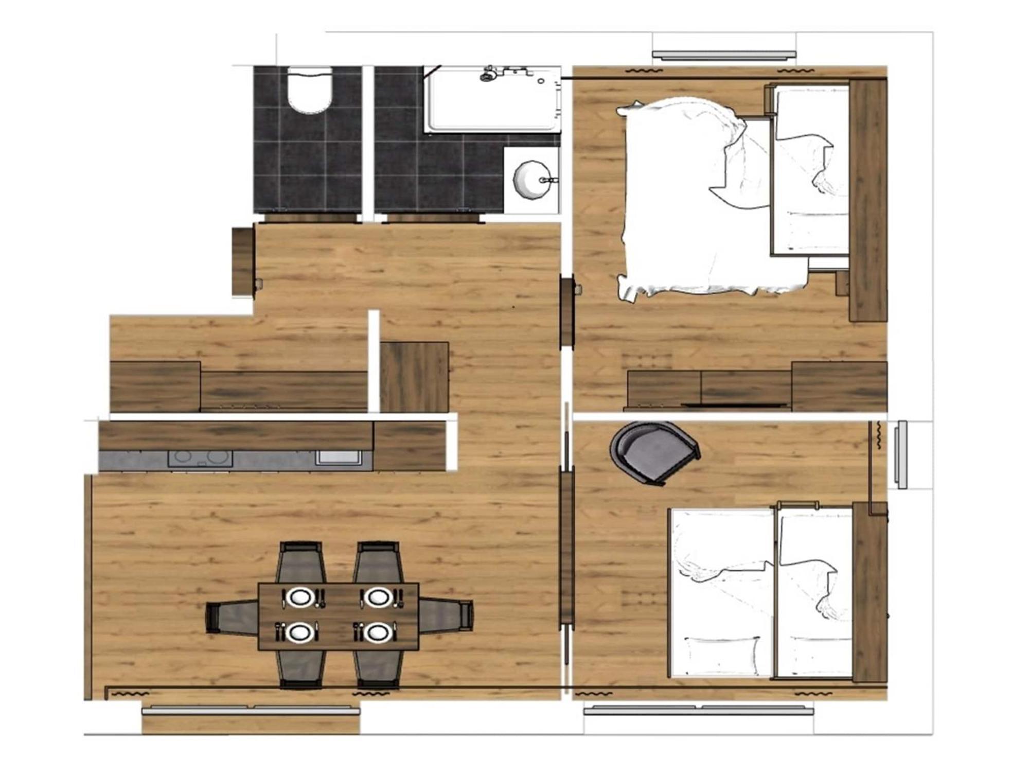 Large Apartment In Sankt Georgen With Balcony Furstau Bagian luar foto